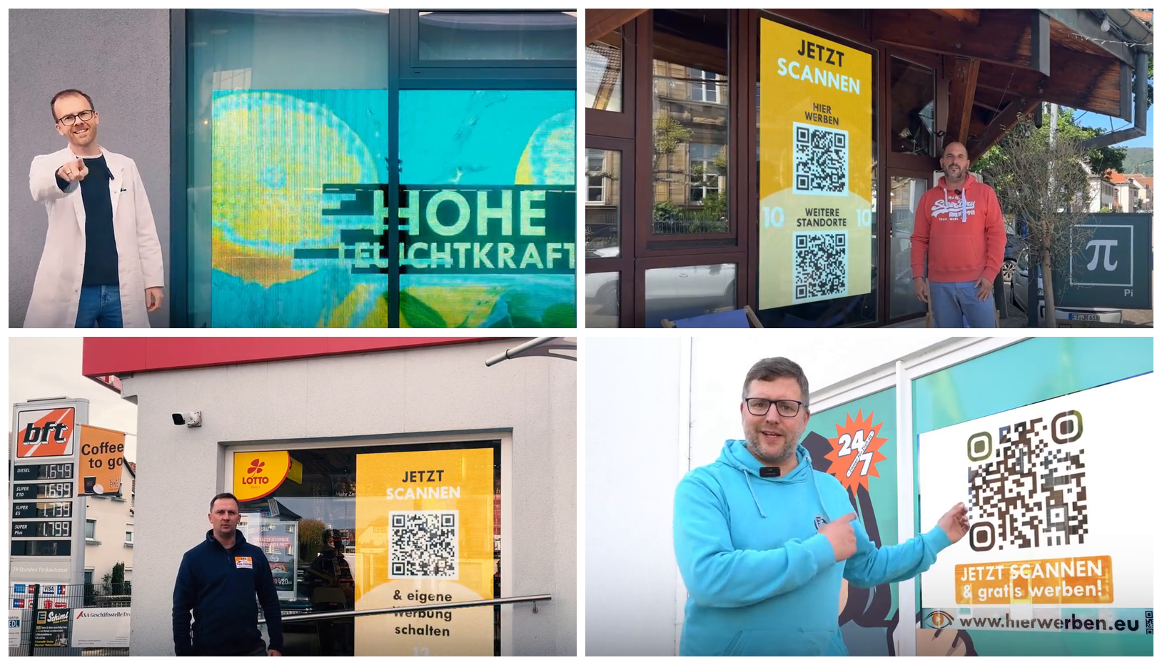 Werbung in der Stadtgalerie
